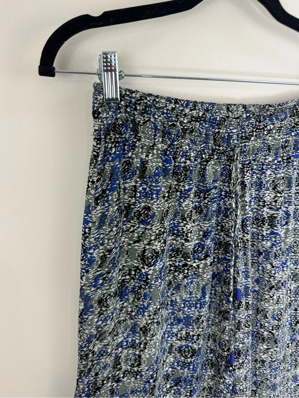 Poupette St. Barth Wide Leg Pants Size M Beachy Bohemian Elastic Waist Comfy - Picture 5 of 16